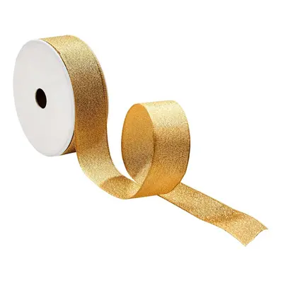 RIBBON ajándékcsomagoló szalag, csillogó arany 3 méter