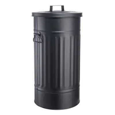 ZINC szemetesvödör/tárolóvödör, fekete 40 l