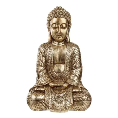 BUDDHA szobor arany, 38 cm magas