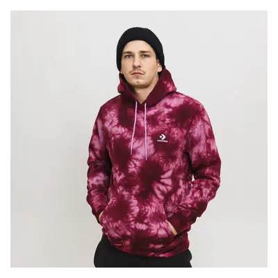 Converse go-to star dyed brushed back fleece pullover hoodie