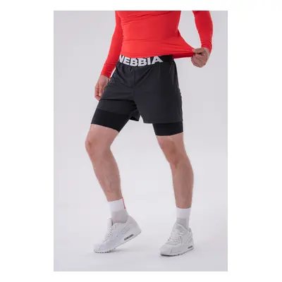 NEBBIA Double-Layer Shorts with Smart Pockets