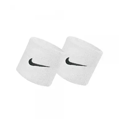 Nike swoosh wristbands white/black