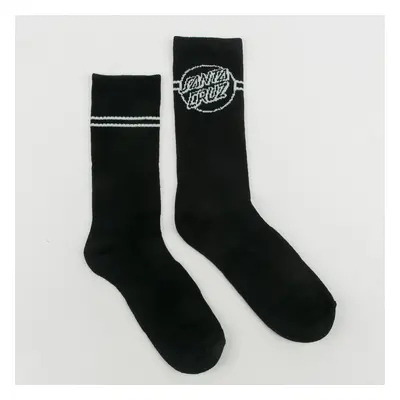 Santa Cruz Opus Dot Stripes Sock Black