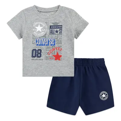 Converse logo aop ss tee + short set