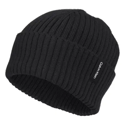 Calvin klein rib knit folded beanie