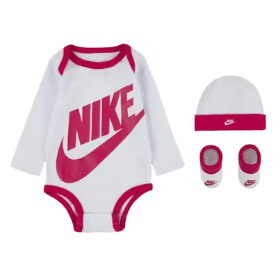 Nike futura logo ls hat / bodysuit / bootie 3pc