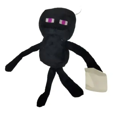 18 cm-es fekete plüss figura, kulcstartó - Enderman - Minecraft - ÚJ