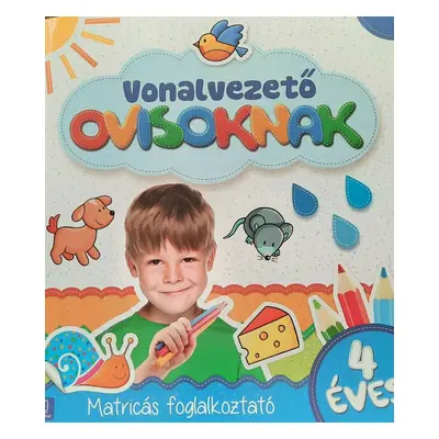 Matricás foglalkoztató - Vonalvezető ovisoknak - 4 éves - ÚJ