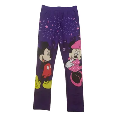 128-as lila mesefigurás leggings - Minnie Egér - ÚJ