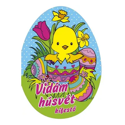 Vidám húsvét - kifestő - ÚJ