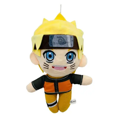 22 cm-es barna fejpántos szőke plüss figura - Naruto - ÚJ