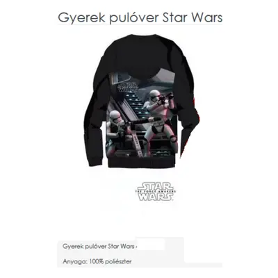 104-es sötétszürke pulóver - Star Wars - ÚJ