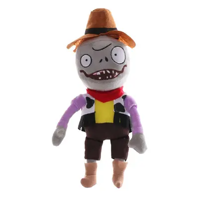 Cowboy mellényes zombi plüss figura - Plants vs. Zombies - ÚJ