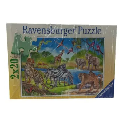 2x20 db-os állatos puzzle, kirakó - Ravensburger