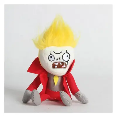 Piros ruhás zombi plüss figura, kulcstartós, 20 cm - Plants vs. Zombies - ÚJ