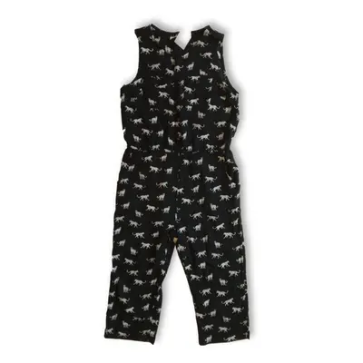 140-es fekete leopárdos playsuit