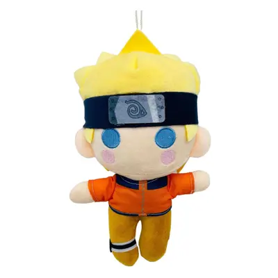 22 cm-es fekete fejpántos szőke plüss figura - Naruto - ÚJ