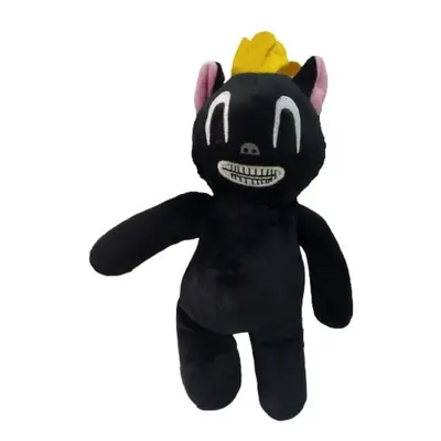 Fekete macska, cica Cartoon Cat plüss figura - FNAF - Rainbow Friends - Roblox - ÚJ