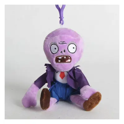 Lila ruhás zombi plüss figura, kulcstartós, 20 cm - Plants vs. Zombies - ÚJ