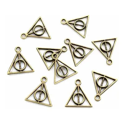 Bronz színű medál, függő, 13x12 mm - Harry Potter - ÚJ (1 db)