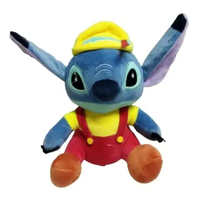 Kék plüss figura, kertésznadrágos - Lilo és Stitch - ÚJ