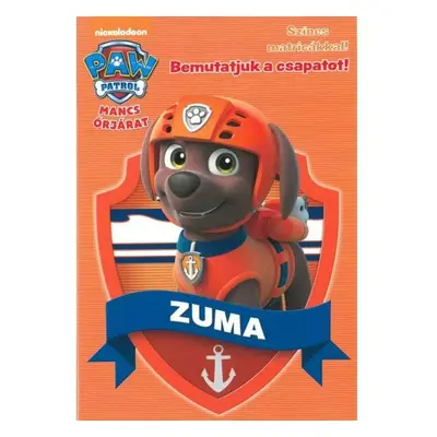 Zuma - Mancs őrjárat - Paw Patrol - foglalkoztató matricákkal - ÚJ