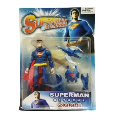 Kék figura kiegészítőkkel, akciófigura - Superman - ÚJ