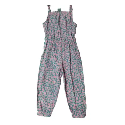 98-as kék-rózsaszín mintás playsuit, nyári overall - Kiki & Koko - ÚJ