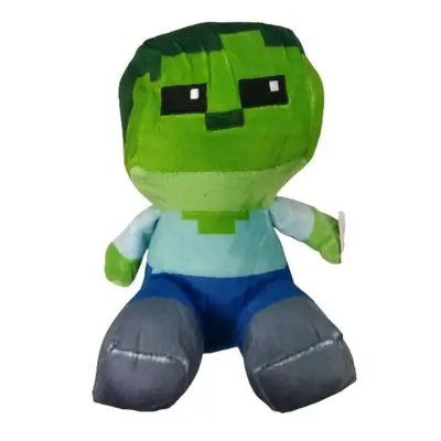 23 cm-es kék ruhás plüss figura - Minecraft - ÚJ