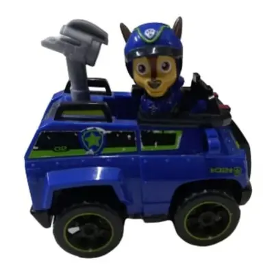 12 cm-es kék rendőrautó kutyával - Paw Patrol