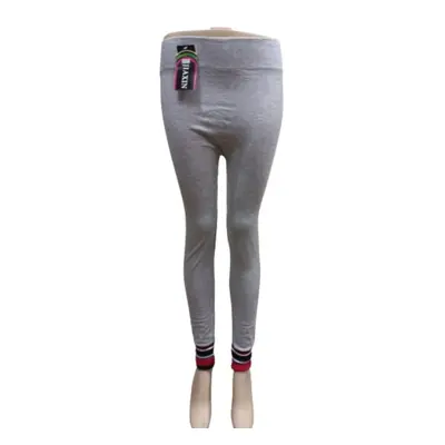 Női L-XL-es szürke alján a passzé színes leggings - ÚJ