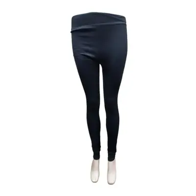 Női M-L-es fekete szőrmével bélelt leggings - ÚJ