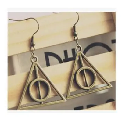 A halál ereklyéje fülbevaló, bronz - Deathly Hallows - Harry Potter - ÚJ