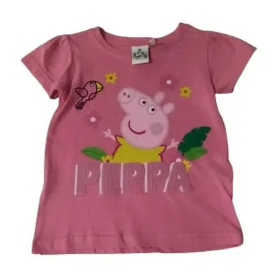 98-as rózsaszín flitteres feliratos póló - Peppa Pig - Peppa Malac - ÚJ