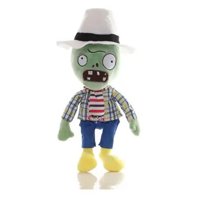 Kockás inges zombi plüss figura - Plants vs. Zombies - ÚJ