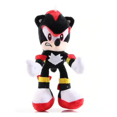 28 cm-es fekete plüss figura - Sonic - ÚJ