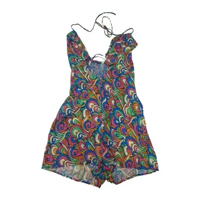 Női M-es színes mintás playsuit, retro, hippi jelmezhez is jó - FB Sister - ÚJ