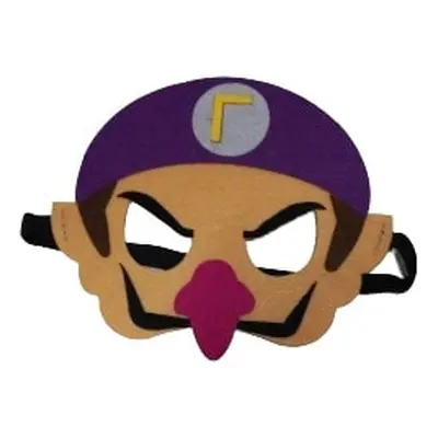 Lila filc maszk, álarc, jelmezkiegészítő - Waluigi - Super Mario - Nintendo - ÚJ