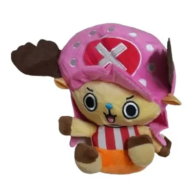 Rózsaszín kalapos plüss anime figura - Chopper - One Piece - ÚJ