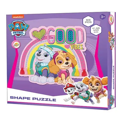 Mancs Őrjárat Vibes forma puzzle, 53 db-os - Paw Patrol - ÚJ