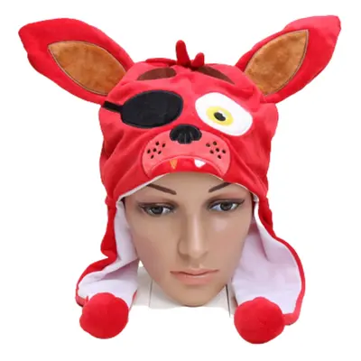 Foxy róka plüss sapka, jelmezkiegészítőnek is jó - FNAF - Five Nights At Freddy&#039;s - ÚJ