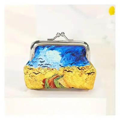 Mini pénztárca, Van Gogh festménye alapján - Varjak a búzamezőn - ÚJ