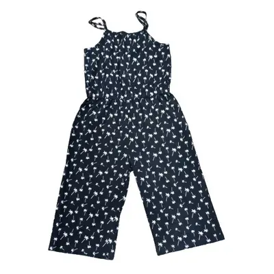 134-140-es fekete pálmafás playsuit