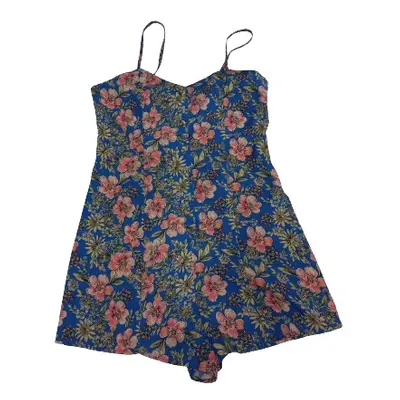 Női L-es kék virágos playsuit - Primark