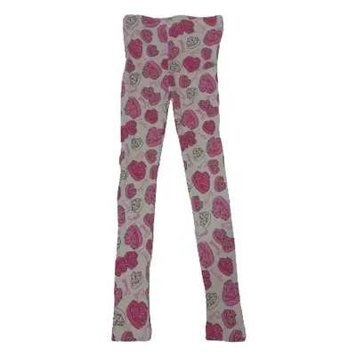 128-as fehér-pink sütis bordás leggings - Little Kids