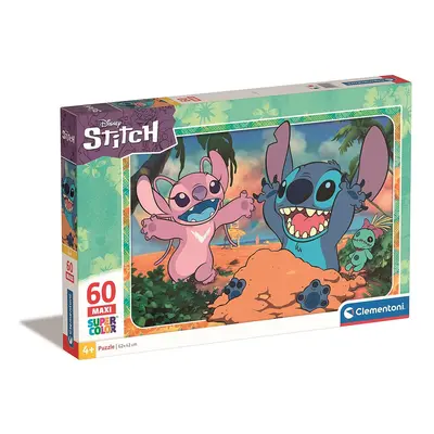 Disney Lilo és Stitch, A csillagkutya Sand 60 db-os maxi puzzle Clementoni