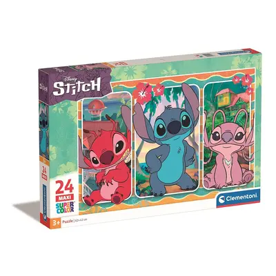 Disney Lilo és Stitch, A csillagkutya Evile 24 db-os maxi puzzle Clementoni