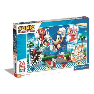 Sonic a sündisznó Green Hill 24 db-os maxi puzzle Clementoni