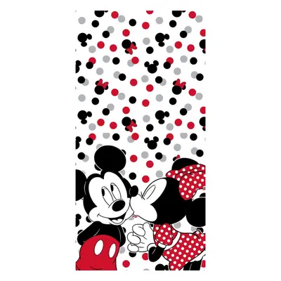 Disney Minnie, Mickey Love fürdőlepedő, strand törölköző 70x140cm