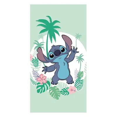 Disney Lilo és Stitch, A csillagkutya Green fürdőlepedő, strand törölköző 70x140cm